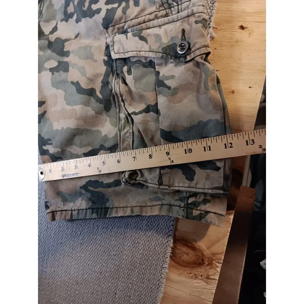 Levis Cargo Shorts‎ Mens 36 Woodland Camo Outdoors Hiking Gorp Core Beach
